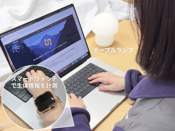 生体情報に基づき身体状態を反映するテーブルランプのプロトタイプ実装 のサムネイル