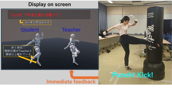 ３次元姿勢解析と大規模言語モデルを用いたキックボクシング練習支援システム のサムネイル