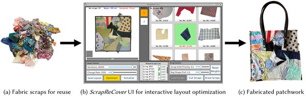 ScrapReCover:自由形パッチワーク制作のための配置最適化支援システム のサムネイル