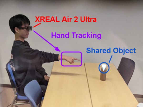 指差しの対象と意図を明確にするARピンを用いた対面会話支援システム のサムネイル